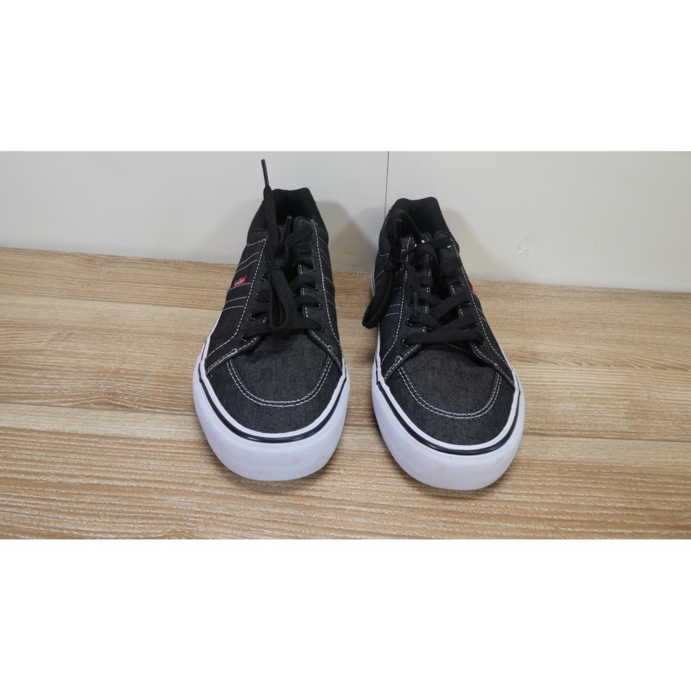 LEVI'S Mens Black  Round Toe Platform Sneakers Shoes 10 - Picture 2 of 7